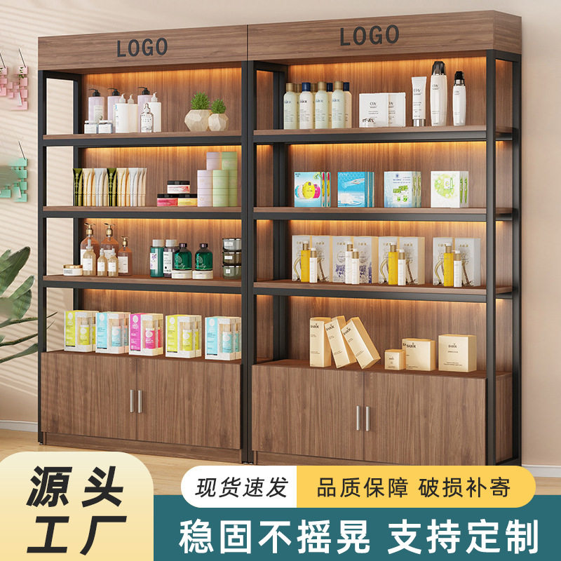 货架展示架超市文具店置物架多层落地家用铁艺书架仓储收纳展示柜