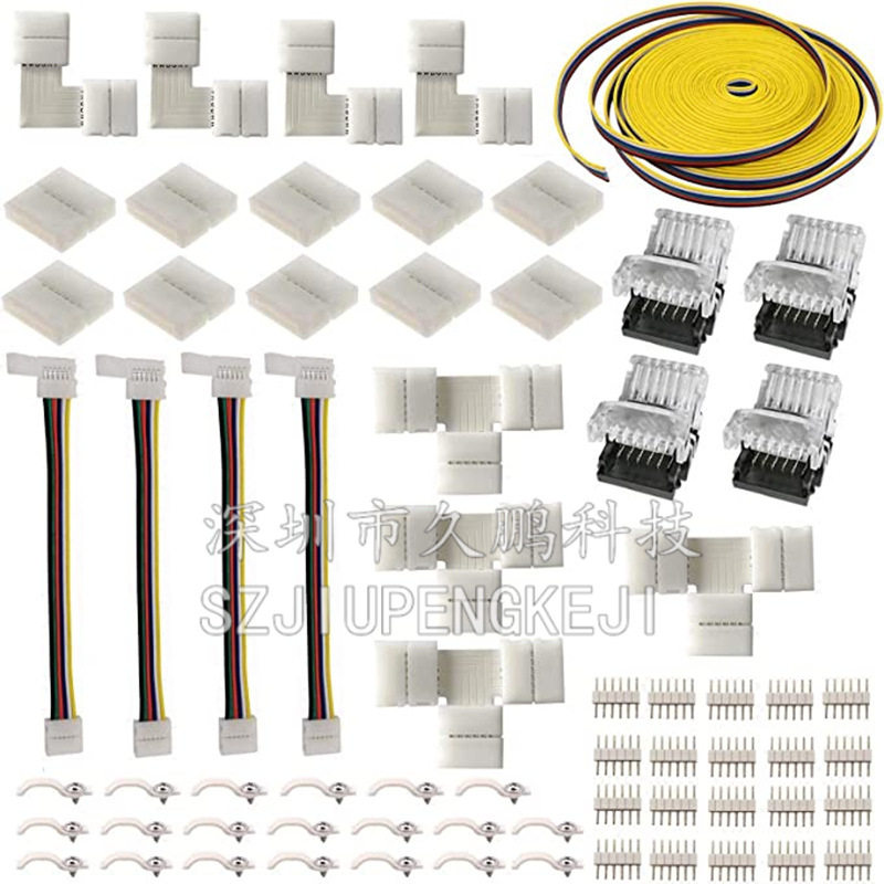 LED灯条线6P线 RGBWW 6P排线灯条连接线免焊连接器6p免焊扣套装