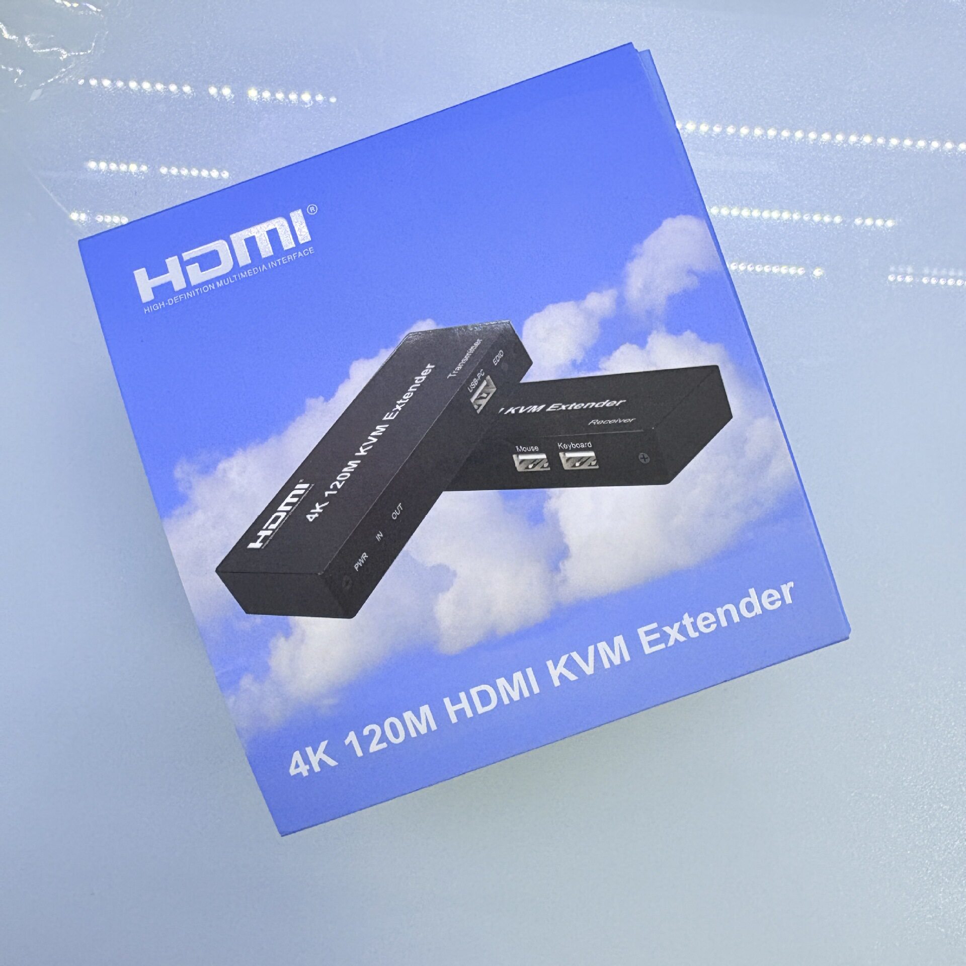 4K120M KVM HDMI延长器 网线转高清 带USB键鼠控制 音频分离 监控