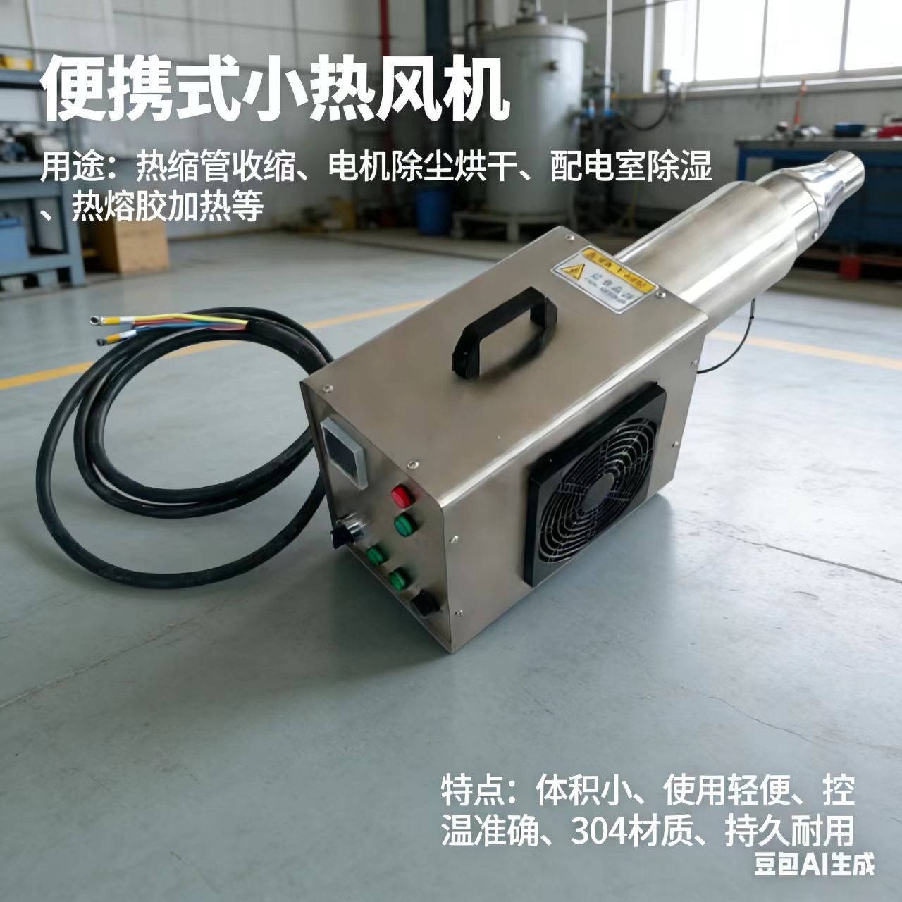 洗车配件烘干小型热风机 体积小使用轻便不锈钢材 经济耐用