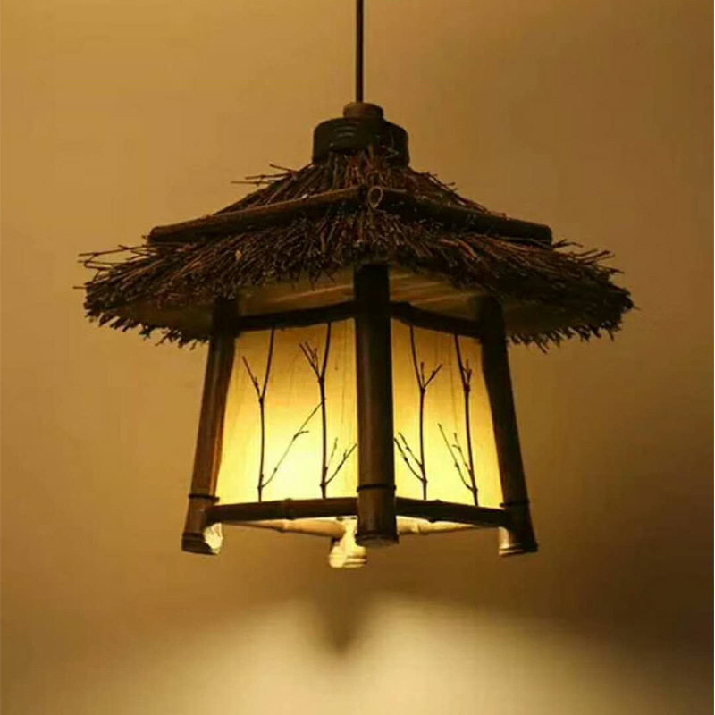厂家现货景区工程竹筒竹艺灯具吊灯灯饰餐厅酒店茶楼别墅民宿吊灯