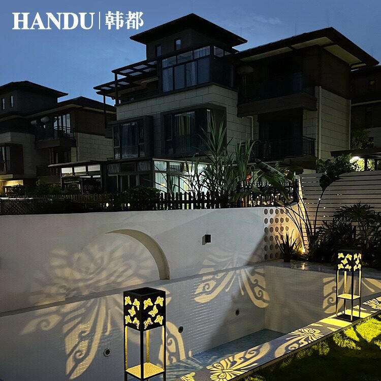 太阳能光影草坪灯户外灯庭院灯防水蝴蝶氛围灯别墅花园露台装饰灯