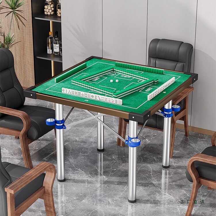 家用折叠麻将桌多功能简易宿舍桌子两用型手搓棋牌桌手动麻雀台桌