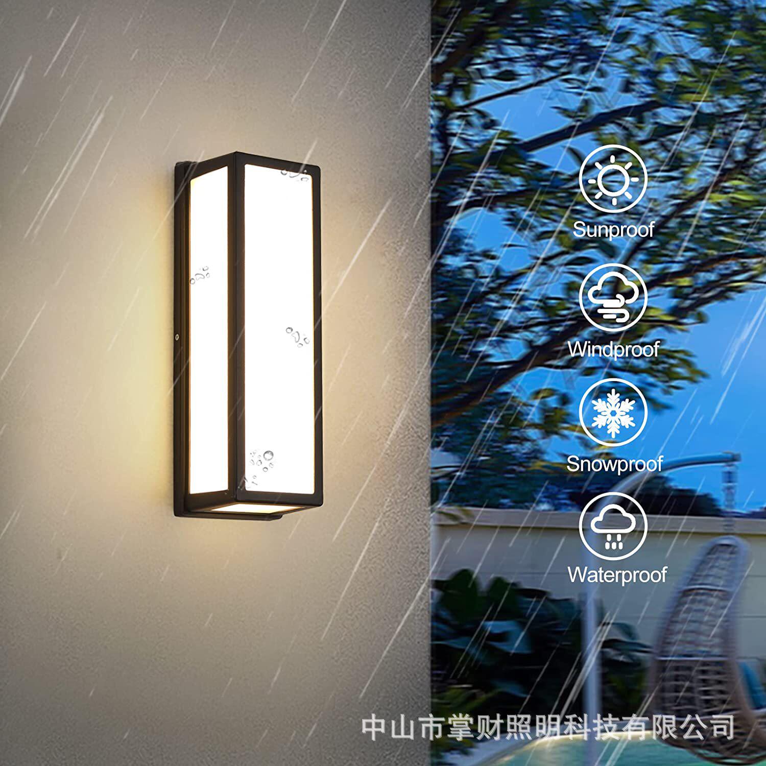 户外壁灯防水过道楼梯庭院门口室外led超亮防水灯 阳台浴室墙壁灯