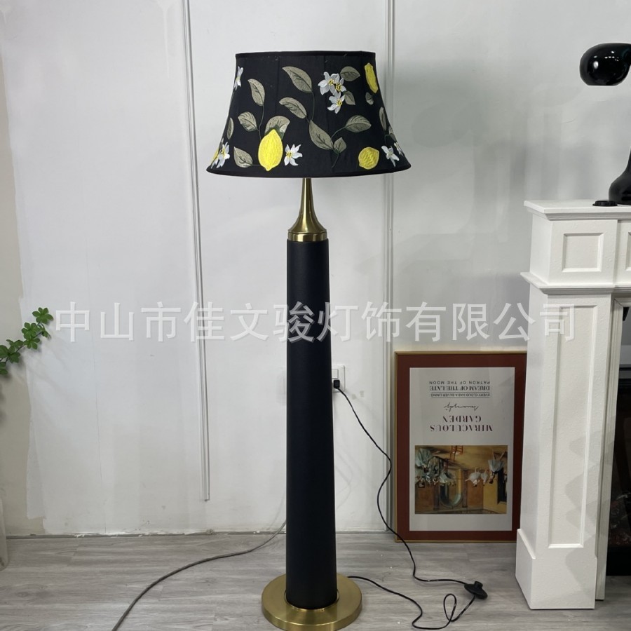 新款南洋法式中古落地灯客厅卧室美式新中式复古高级感立式台灯