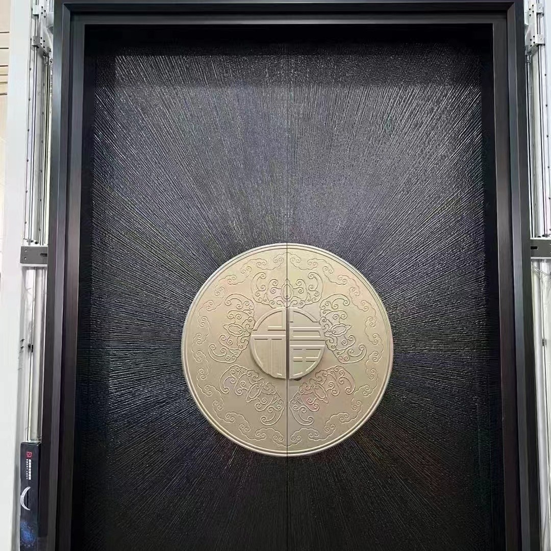 湖北武汉精雕铸铝庭院大门