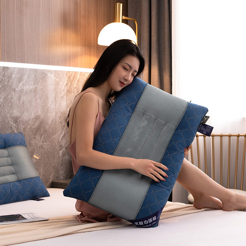 决明子枕头批发乳胶枕芯一对装成人家用一只单人护保健枕头芯套装