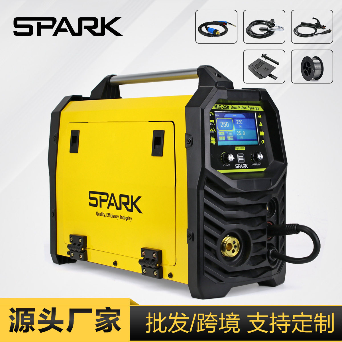 跨境搜SPARK有气无气二保焊氩弧焊四用工业级双脉冲电焊机