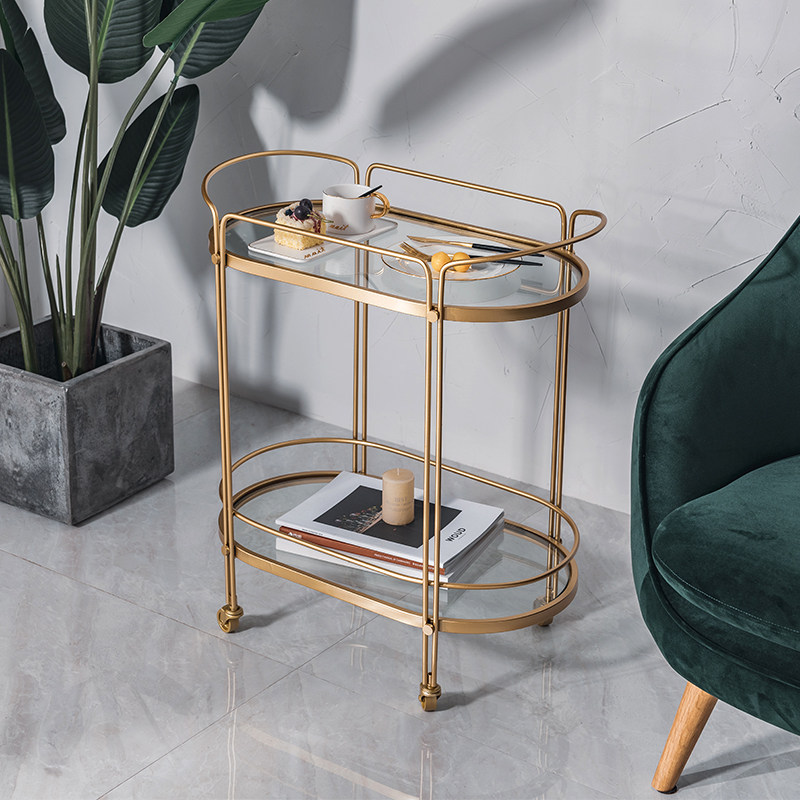 A10L北欧轻奢客厅小推车置物架可移动金色餐车茶水柜酒水柜玻璃餐,电子元器件市场,电线扎带/束线带,淘宝优惠券,粉丝福利购,淘宝优惠卷