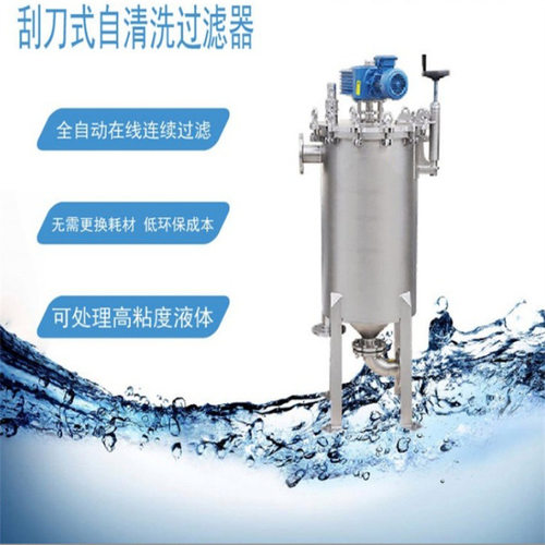 不锈钢刮刀式自清洗过滤器顶入式