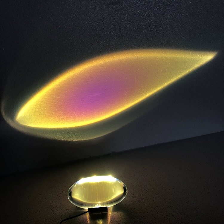 意大利设计师水晶日落投影台灯