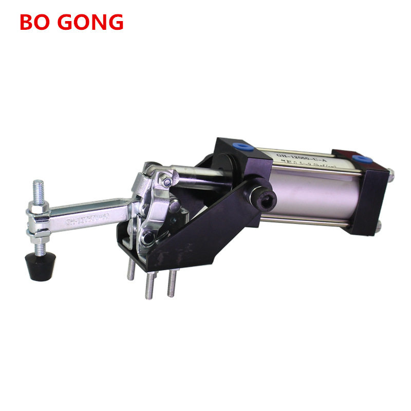 气动式快速夹钳 气缸夹具 CH HS GH 12050U-60 加长压臂气动夹具