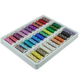 Simthread 32色200码金属质感绣线 金银线机器绣花线 法式绣花线