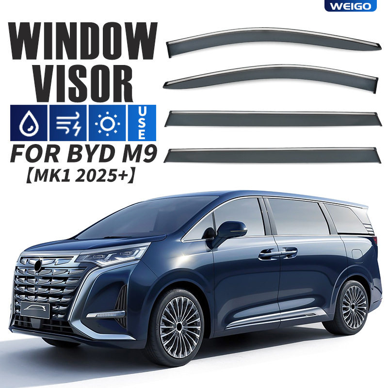 适用于比亚迪M9车窗晴雨挡雨遮阳板扰流板BYD M9 Window visor