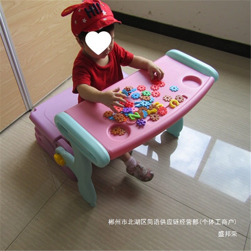 厂家直销儿童桌椅两用幼儿一体学习桌宝宝储物椅沙发二合一多功