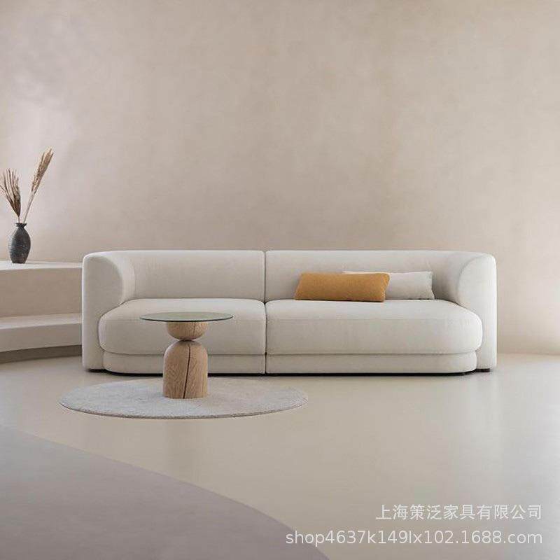北欧免洗科技布直排沙发单双三人大小户型轻奢极简网红客厅家具