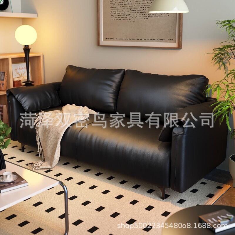 实木沙发大象耳朵沙发小户型公寓沙发床出租屋双人三人座办公沙发