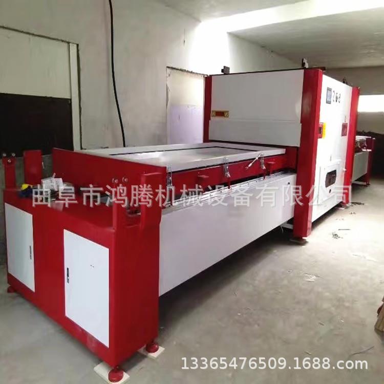 免漆橱柜门板真空吸塑覆膜机大铝排底上加温双工真空吸塑覆膜机