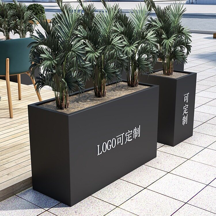 户外不锈钢铁艺镀锌花箱隔断围栏