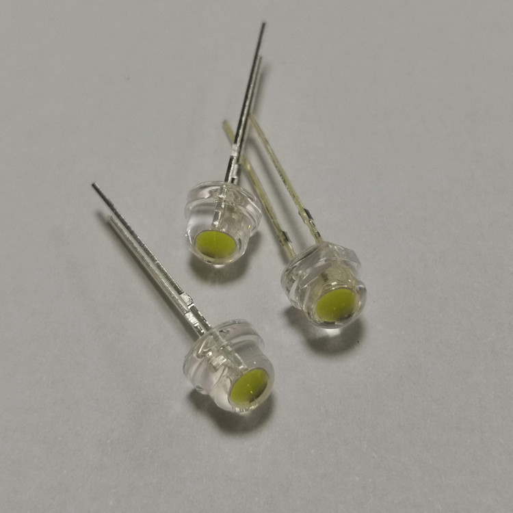 5mm草帽0.2W暖白直插LED灯珠