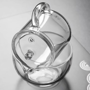 耐热玻璃标准叶茶绿感具审评杯碗茶具品鉴杯评茶用官盖碗评审套装