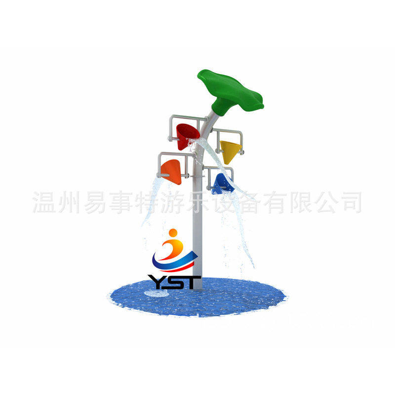 厂家直销/戏水小品 儿童乐园设备 水上乐园/荷叶翻水桶质量保证