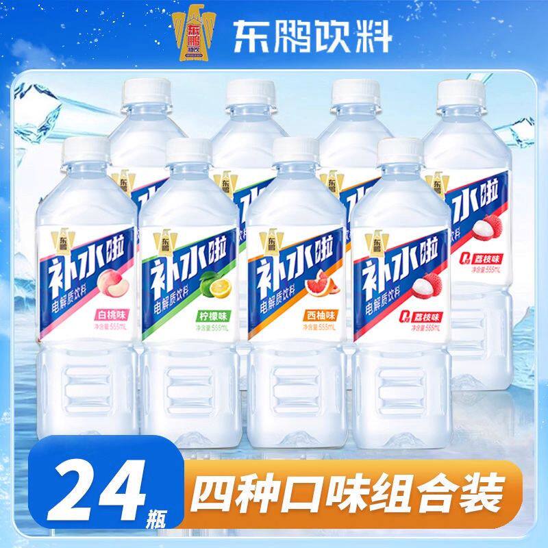 东鹏电解质水555ml*24瓶补水抗疲劳补充电解质功能饮料