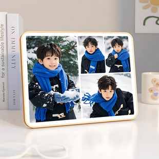 相框定制洗照片做成水晶摆台婚纱照结婚照相片打印全家福相册挂墙