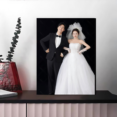 婚纱照高级感相框多宫格摆台