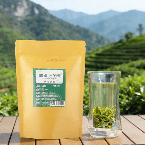 北川苔子茶炒青绿茶100克耐泡口粮清香茶