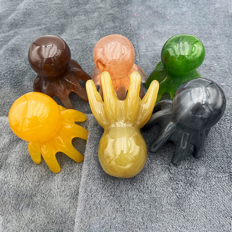 蜜蜡树脂章鱼头梳 八爪鱼头疗按摩梳头部疏通经络梳现货,家庭/个人清洁工具,梳子/化妆梳/按摩梳,淘宝优惠券,粉丝福利购,淘宝优惠卷