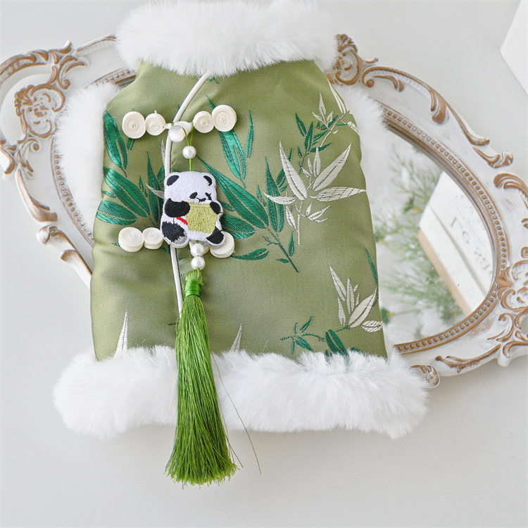 新年唐装冬季小狗狗衣服泰迪比熊宠物猫咪过年秋冬款 直销