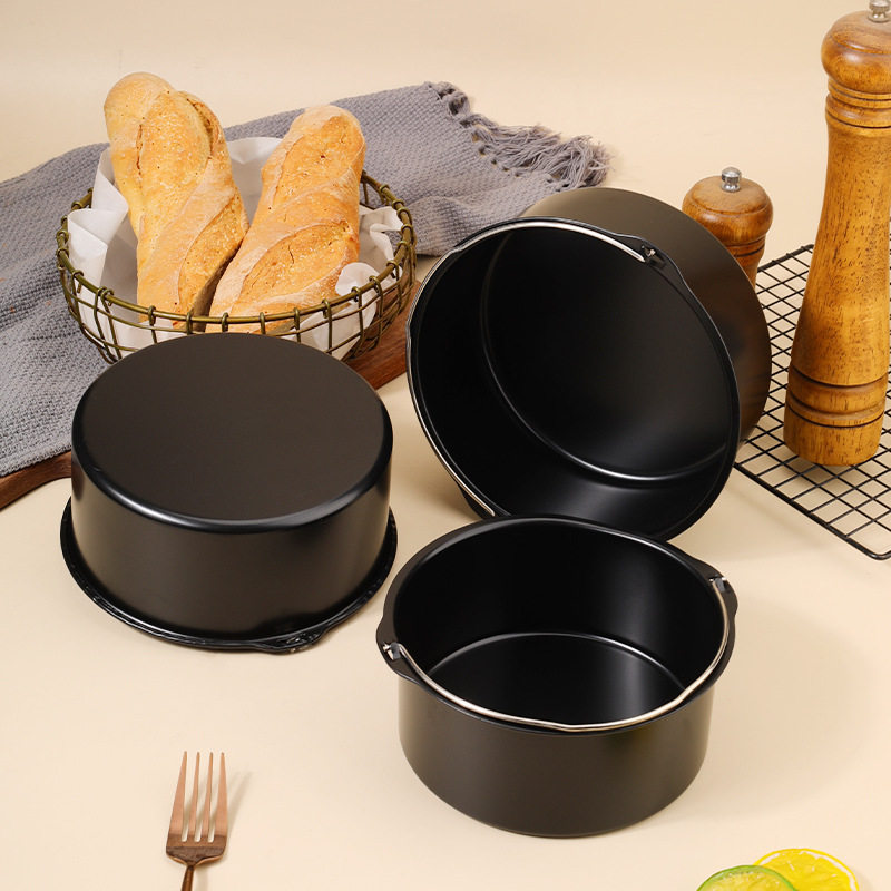 家用空气炸锅手提模烘焙圆形自制薯条炸锅提篮蛋糕模烘烤篮,厨房电器,空气炸锅配件耗材,淘宝优惠券,粉丝福利购,淘宝优惠卷