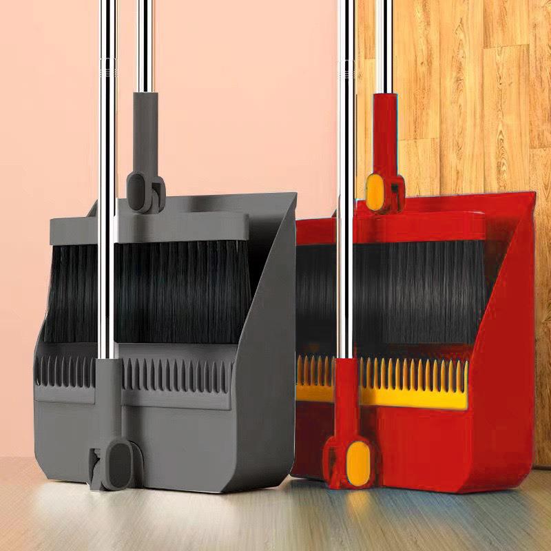 家用折叠扫把扫帚簸箕组合套装软毛刷笤帚条不粘头发扫地清洁刮水