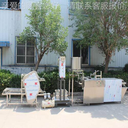 大线豆型商调用豆腐皮生产HTDP-200 干腐加工设备 一人操作厚薄可