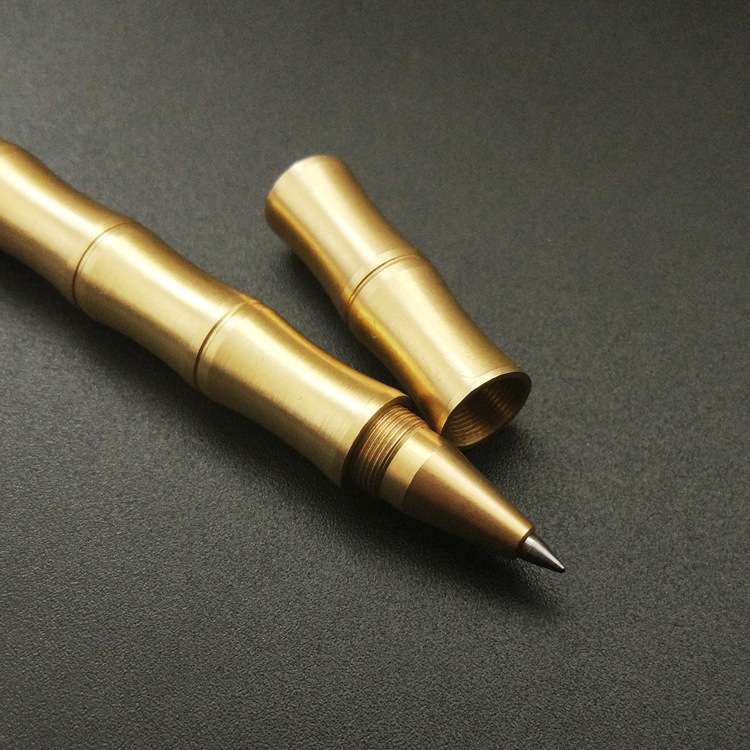 纯铜竹节中性签字笔41