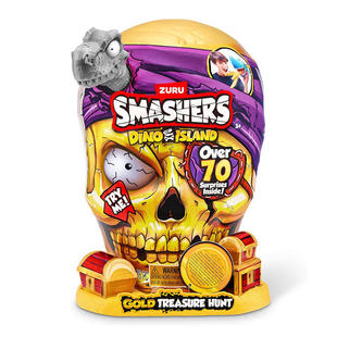 ZURU黄金骷髅头霸王龙恐龙蛋考古挖掘整蛊寻宝探险盲盒男孩玩具