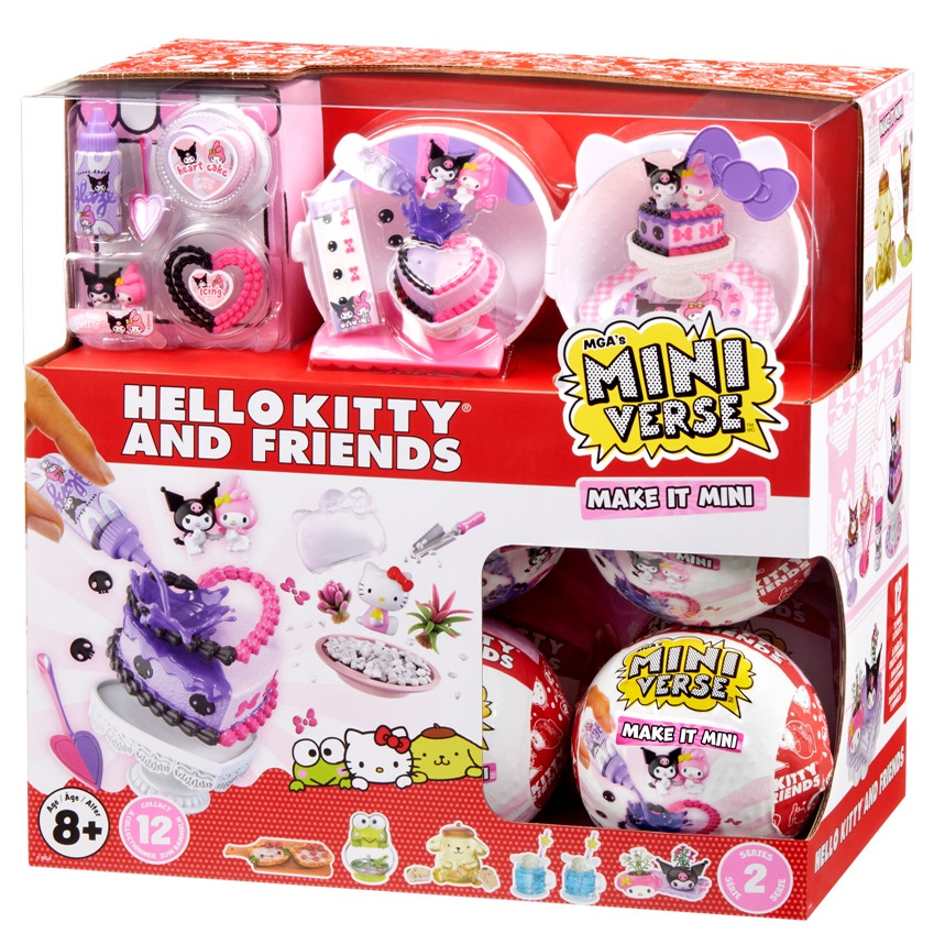 MINIverse凯蒂猫Hellokitty二代盲球MGA三丽鸥联名迷你diy美食球