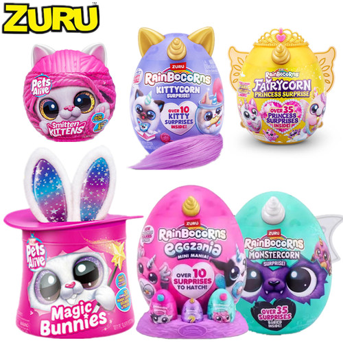 zuru独角兽美人鱼魔法蛋佩特宠物可爱兔抱抱星球女孩盲盒玩具礼物