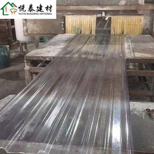 屋顶瓦片FRP阳光板透明采光瓦隔热耐力板温室大棚雨棚平板透光片