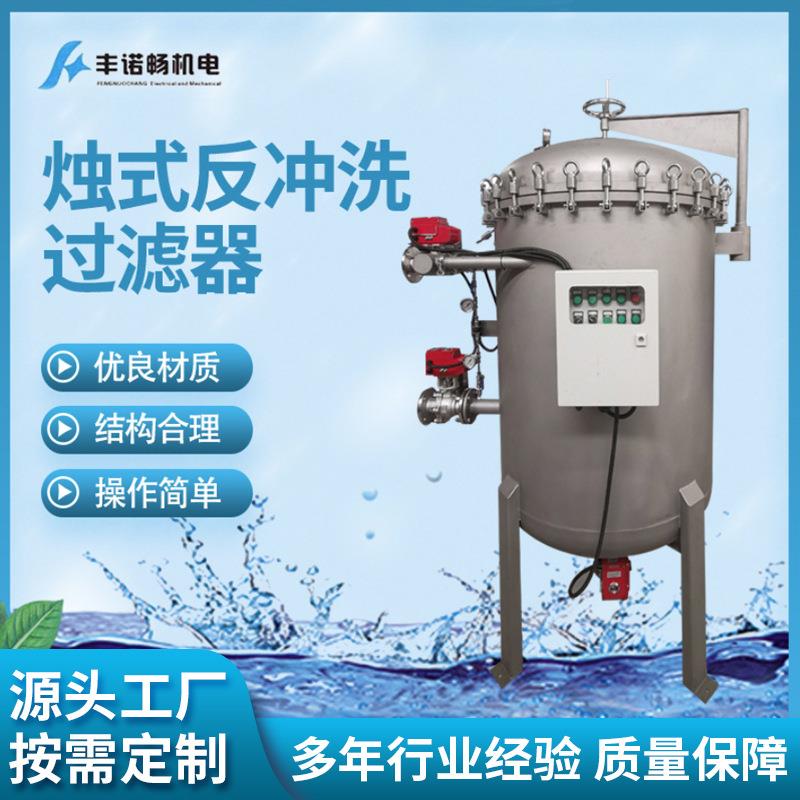 烛式反冲洗过滤器厂家PA烧结滤芯精密过滤器全自动反冲洗式