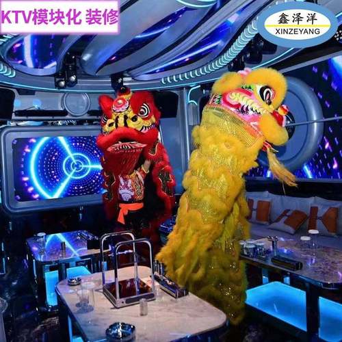 厂家直销新型KTV会所酒吧夜店不锈钢铁艺异形金属模块化装修