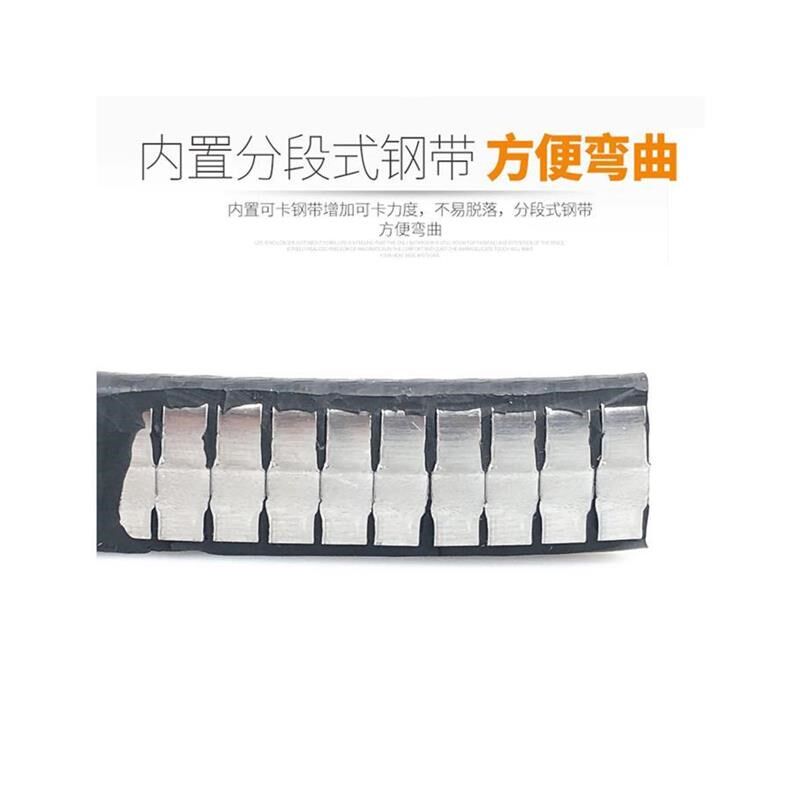 热销包边U型橡胶密封条自卡桥架护口线槽防护胶条玻璃电柜铁板防