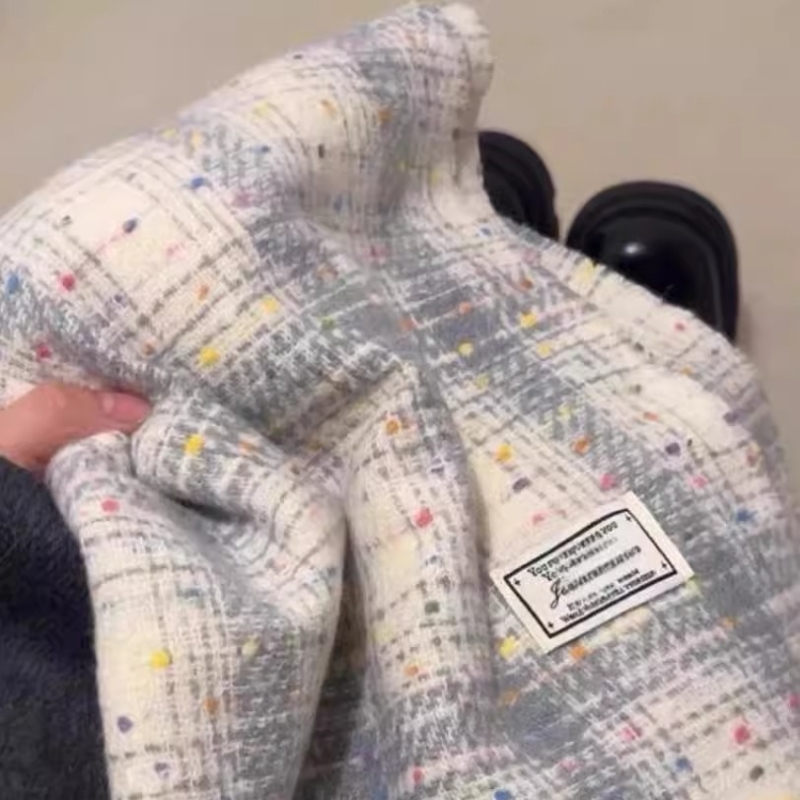 点点彩虹冬季围巾女2025新款