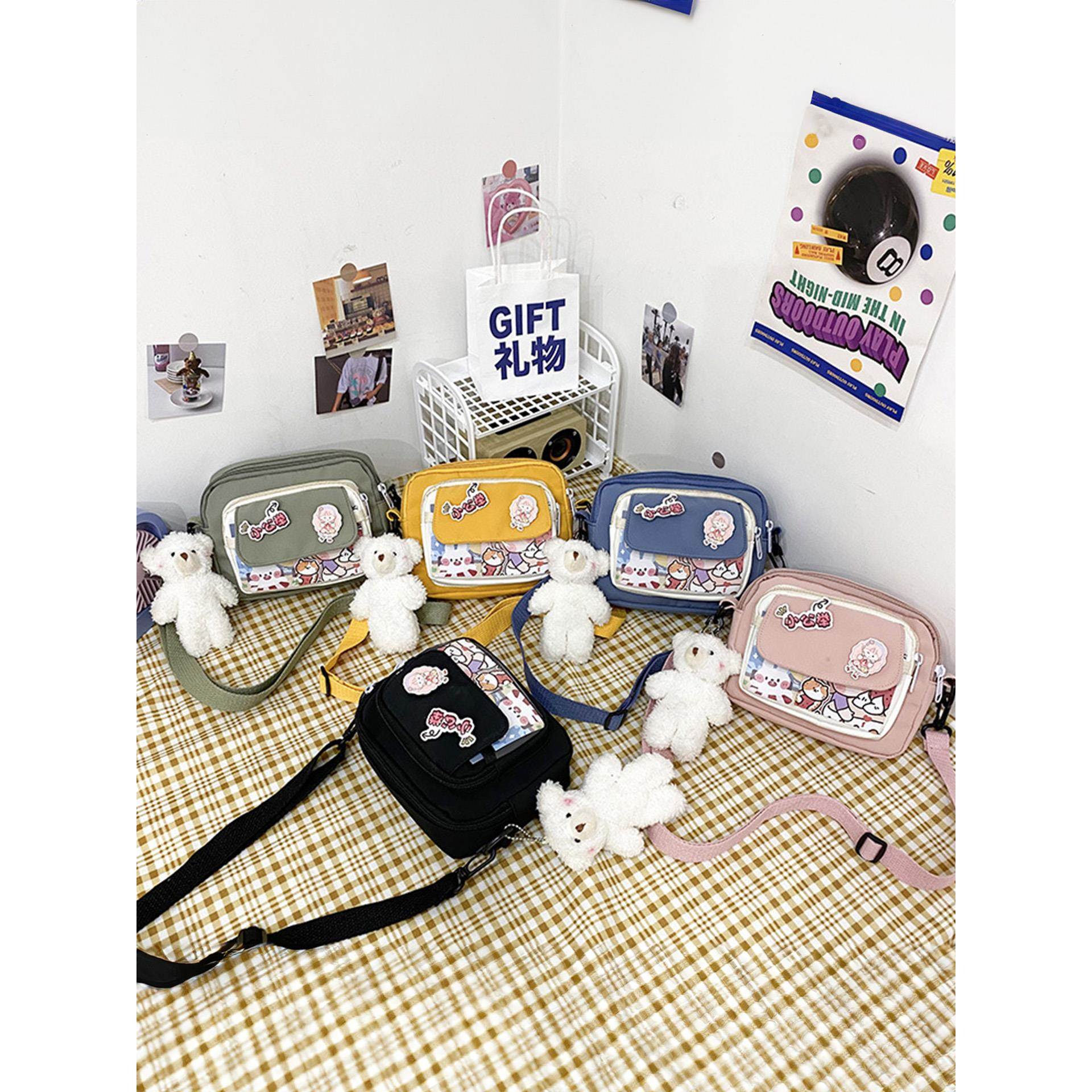 可爱小包包女学生韩版ins风文艺百搭斜挎包日系软妹小清新单肩包