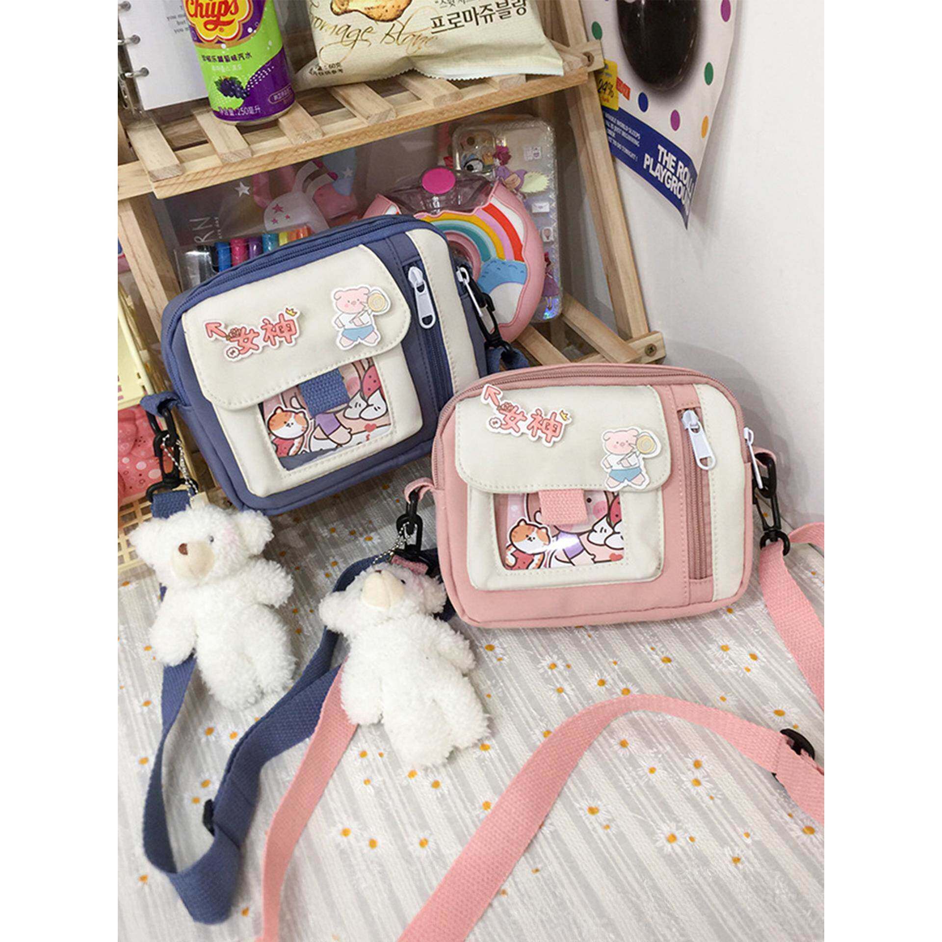 可爱小包包女学生韩版ins小清新软妹单肩包潮文艺百搭少女斜挎包