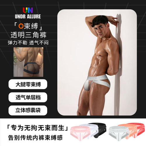 2条装超薄冰感三角内裤性感运动