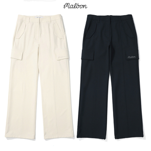运动休闲直筒裤 韩国MALBON高尔夫服装 纯色百搭长裤 新款 女26春夏季