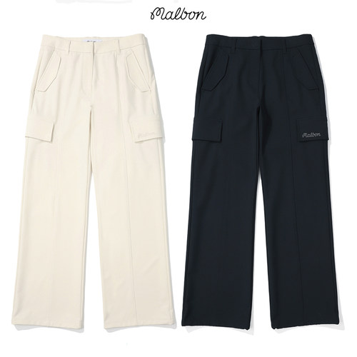 韩国MALBON高尔夫服装女26春夏季新款纯色百搭长裤运动休闲直筒裤