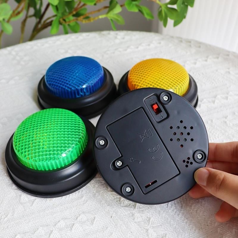 亮灯抢答器知识竞赛无线发声简易儿童课堂比赛教具手按铃按钮电子